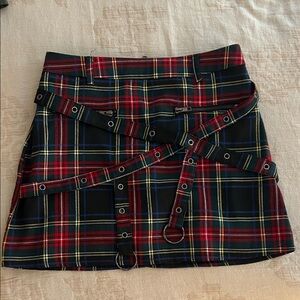 LF Mini Skirt with Belt Accents